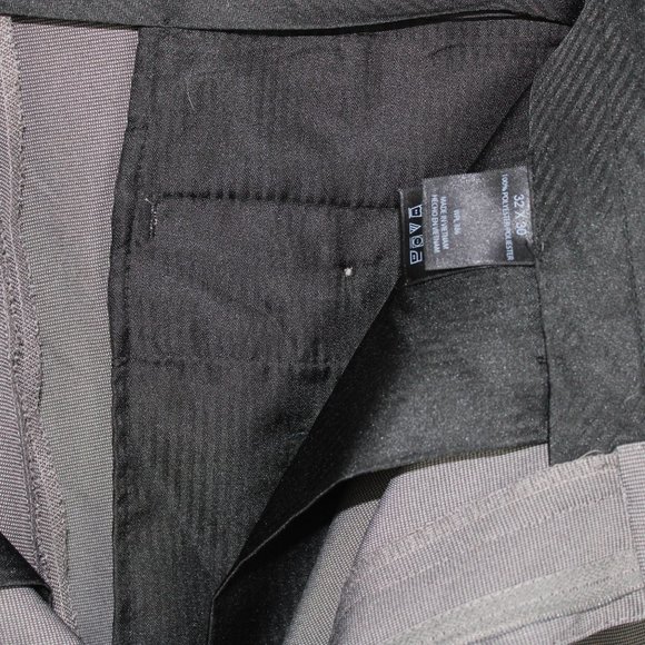 Haggar Men's Pants Pleated Pockets No Iron Care Gray 32 X 30 - Picture 5 of 5